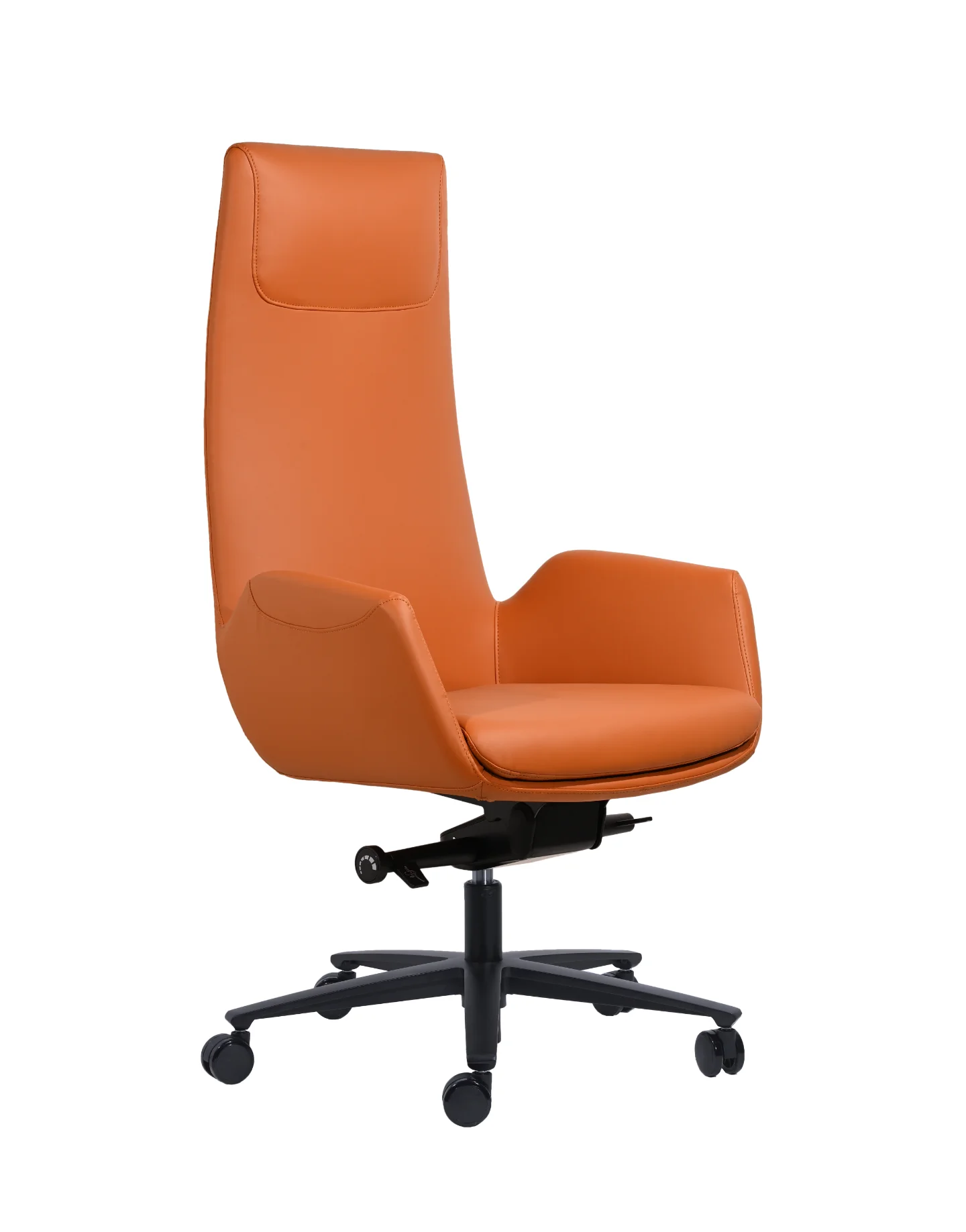 Estron Executive High Back Chair- Orange PU 1