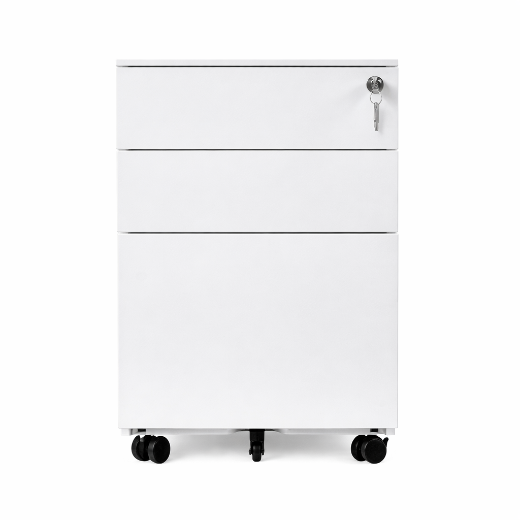 3 Drawer Metal Pedestal 