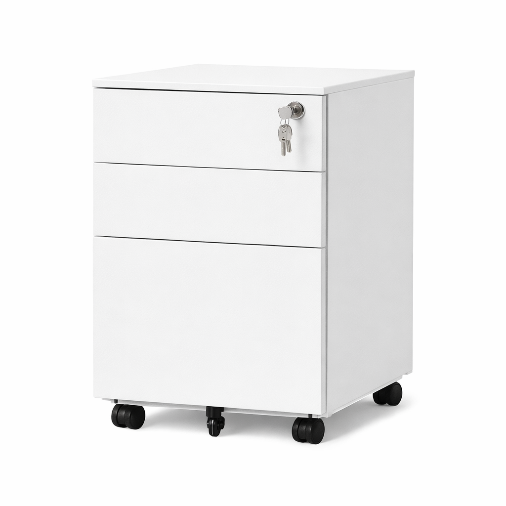 3 Drawer Metal Pedestal  3