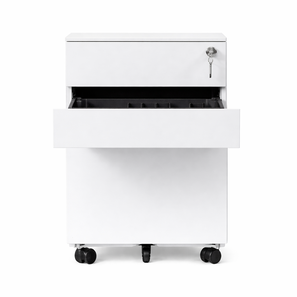 3 Drawer Metal Pedestal  4