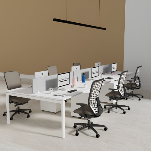 6 Person Face to Face Open Leg Workstation 1