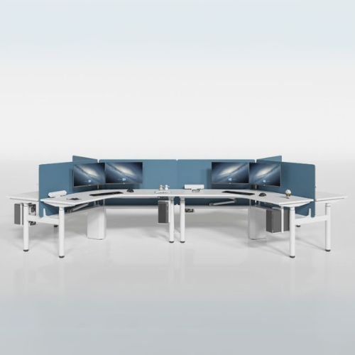 Height Adjustable Desk Curve Shape