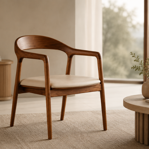 Walnut Lounge Chair 4