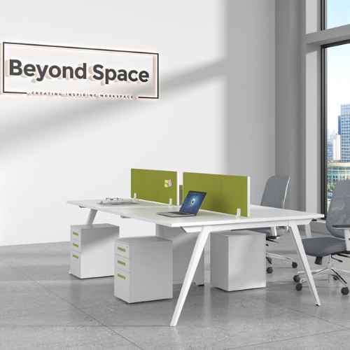 4 Person Face to Face A Leg Workstation