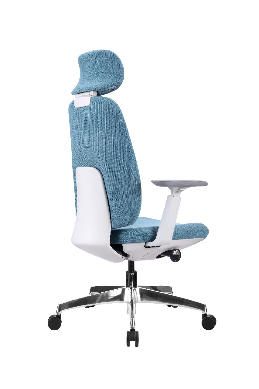 MIVO High Back Chair - Blue Fabric 4