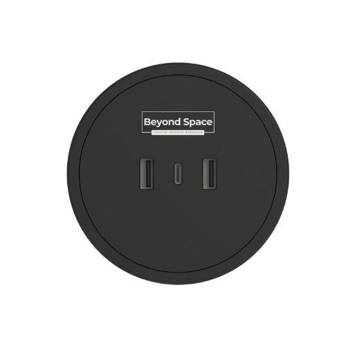 Pop-Up 4-Power PDU with USB Fast Charging-Black