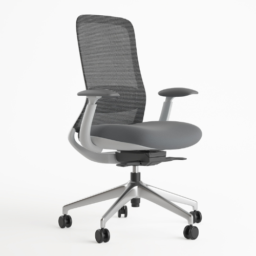 Montero Medium Back Chair - Grey 1