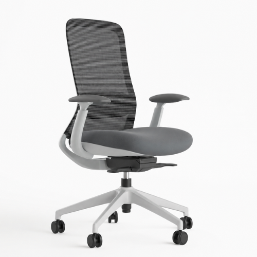 Montero Medium Back Chair - Grey 1