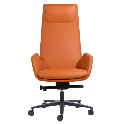 D60-A Boardroom Chair Orange PU Leather