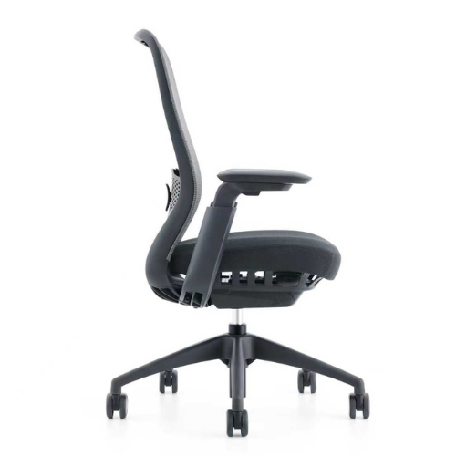 BENX Medium Back Chair with Lumbar Support - Black 2