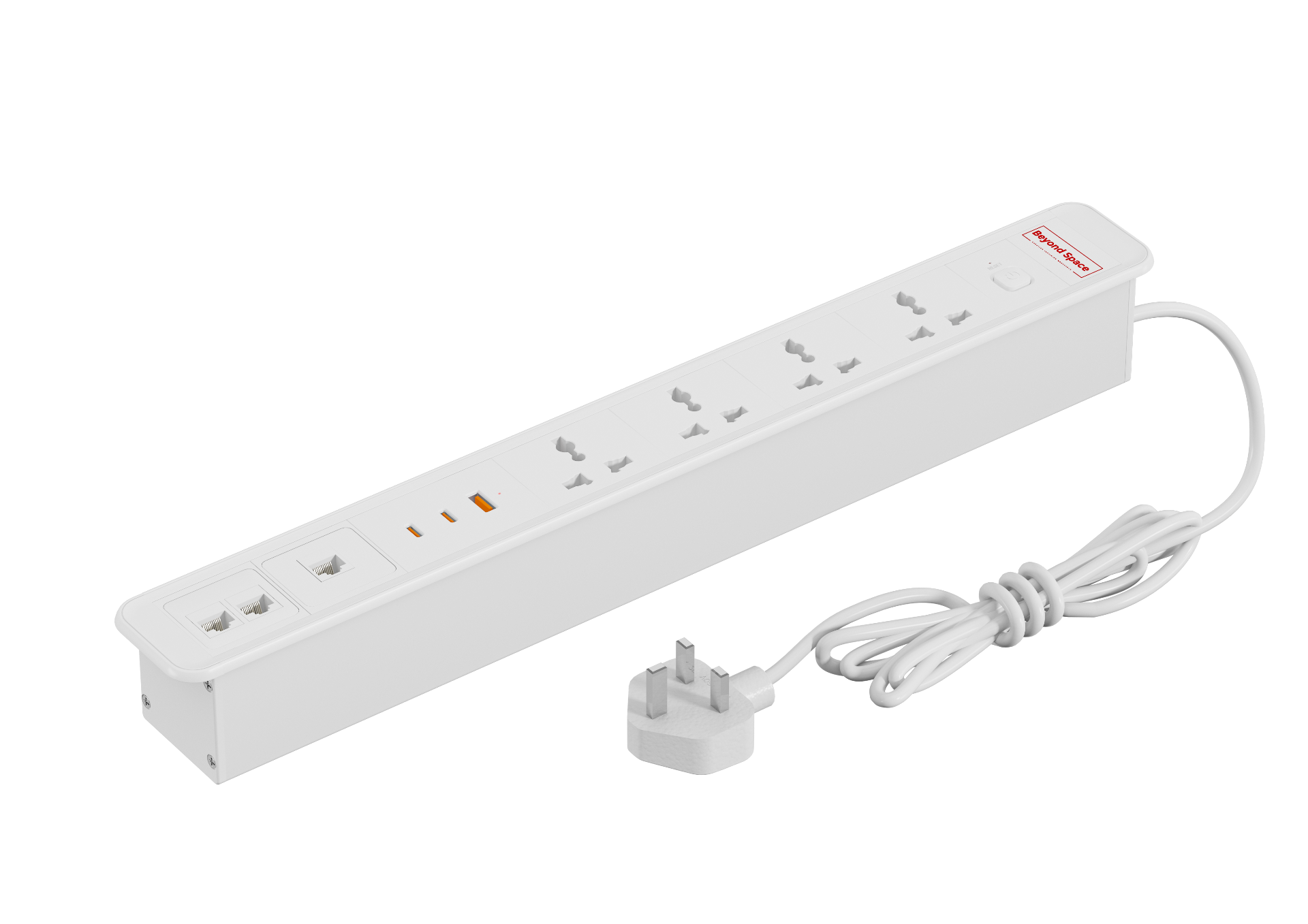 4-Power PDU with Fast Charger & Network Ports 2
