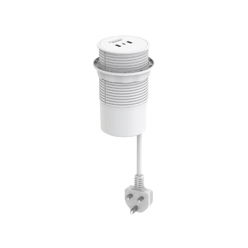 Pop-Up 4-Power PDU with 20W USB Fast Charging-White 1