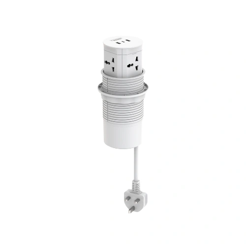Pop-Up 4-Power PDU with 20W USB Fast Charging-White 2