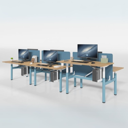 Height Adjustable Desk (Cluster Of 6 Person)