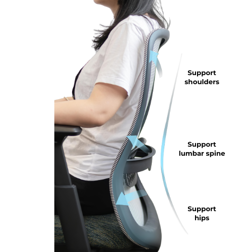 NEXO Medium Back Chair-Black 5