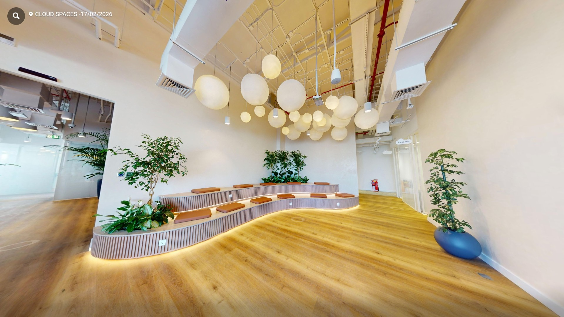 Modern co-working workspace at Cloud Spaces Riyadh