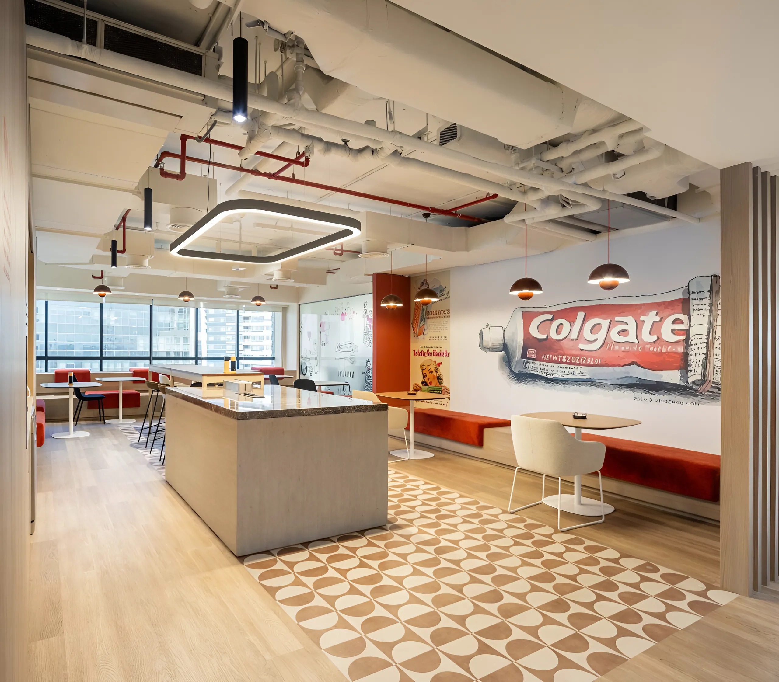 Colgate -Head Office Dubai office furniture project gallery image 1 - Dubai