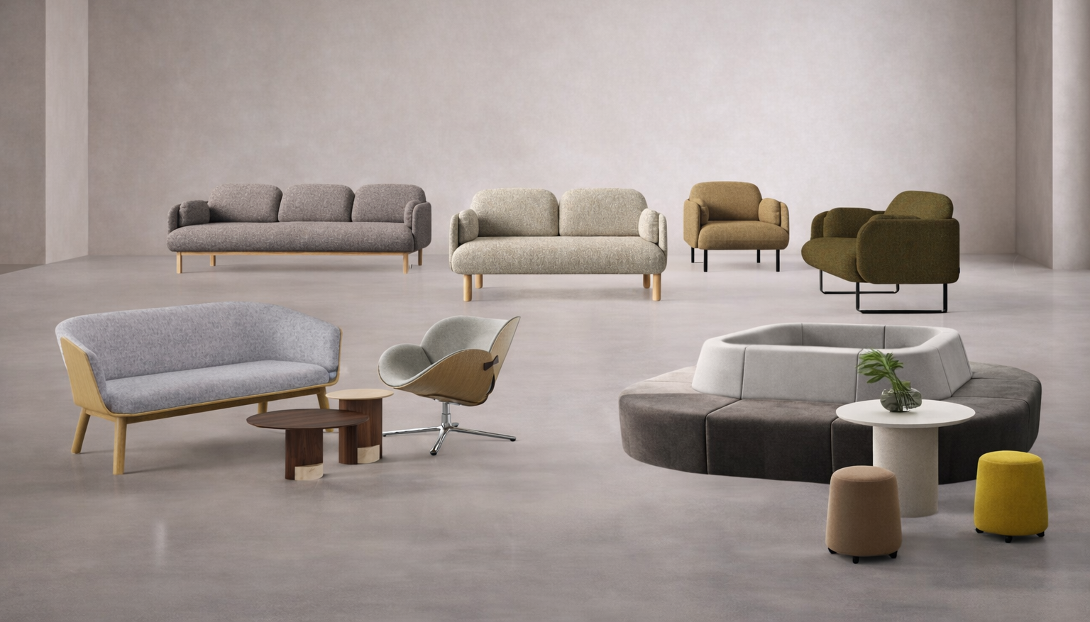 Sofas, Coffee Table & Collaborative Space - Office Furniture Collection